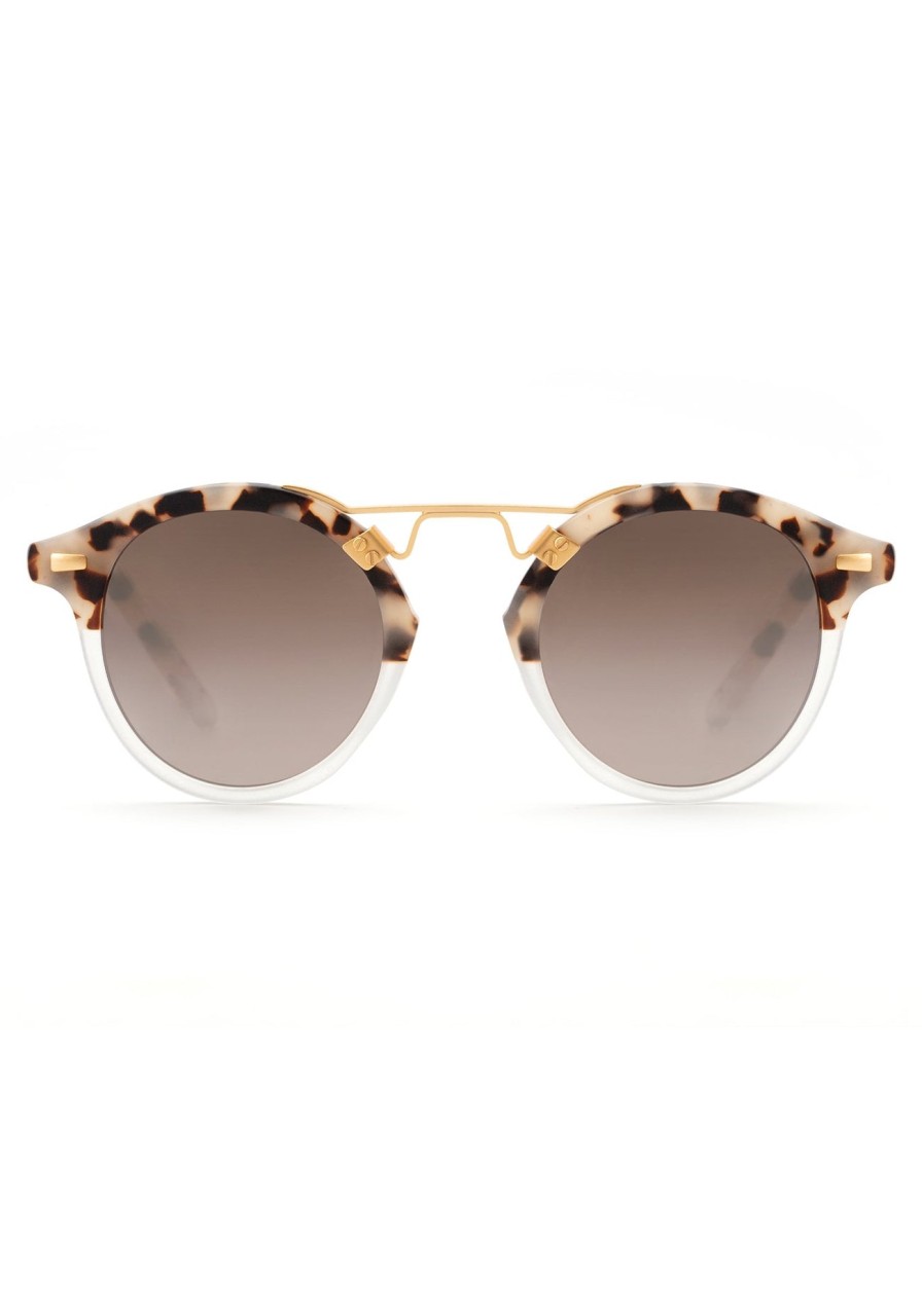 KREWE Kids | St. Louis Mirrored | Matte Oyster To Crystal Mirror Polarized 24K