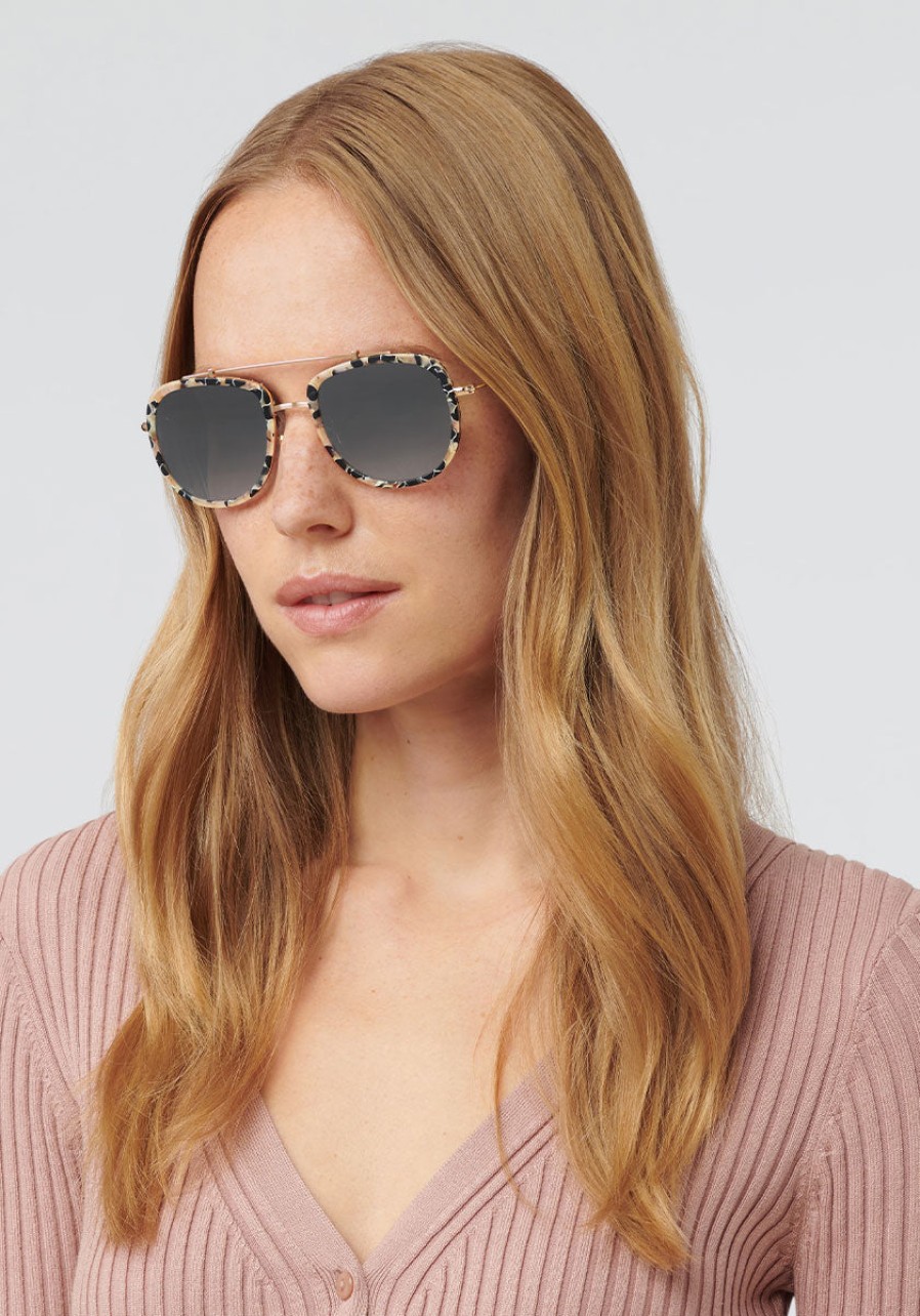 KREWE Women'S | Breton | Matte Crema 24K Mirrored